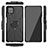 Coque Contour Silicone et Plastique Housse Etui Mat avec Magnetique Support Bague Anneau JX2 pour Samsung Galaxy A12 5G Petit