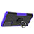 Coque Contour Silicone et Plastique Housse Etui Mat avec Magnetique Support Bague Anneau JX2 pour Samsung Galaxy A72 4G Violet