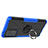 Coque Contour Silicone et Plastique Housse Etui Mat avec Magnetique Support Bague Anneau JX2 pour Samsung Galaxy A72 5G Bleu