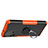 Coque Contour Silicone et Plastique Housse Etui Mat avec Magnetique Support Bague Anneau JX2 pour Samsung Galaxy F62 5G Orange