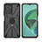 Coque Contour Silicone et Plastique Housse Etui Mat avec Magnetique Support Bague Anneau JX2 pour Xiaomi Redmi 11 Prime 5G Petit