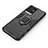 Coque Contour Silicone et Plastique Housse Etui Mat avec Magnetique Support Bague Anneau KC1 pour Vivo iQOO Z6x Petit