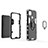 Coque Contour Silicone et Plastique Housse Etui Mat avec Magnetique Support Bague Anneau KC1 pour Xiaomi Redmi 9C Petit