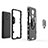 Coque Contour Silicone et Plastique Housse Etui Mat avec Magnetique Support Bague Anneau KC1 pour Xiaomi Redmi Note 9 Petit