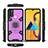 Coque Contour Silicone et Plastique Housse Etui Mat avec Magnetique Support Bague Anneau KC3 pour Samsung Galaxy M21 Violet