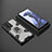 Coque Contour Silicone et Plastique Housse Etui Mat avec Magnetique Support Bague Anneau KC3 pour Xiaomi Mi 11T Pro 5G Noir