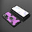 Coque Contour Silicone et Plastique Housse Etui Mat avec Magnetique Support Bague Anneau KC4 pour Huawei Honor 50 5G Violet