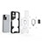 Coque Contour Silicone et Plastique Housse Etui Mat avec Magnetique Support Bague Anneau KC4 pour Xiaomi Poco X4 NFC Petit