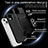 Coque Contour Silicone et Plastique Housse Etui Mat avec Magnetique Support Bague Anneau KC7 pour Apple iPhone 13 Petit