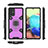 Coque Contour Silicone et Plastique Housse Etui Mat avec Magnetique Support Bague Anneau KC7 pour Samsung Galaxy A71 4G A715 Violet