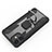 Coque Contour Silicone et Plastique Housse Etui Mat avec Magnetique Support Bague Anneau M01 pour Apple iPhone 12 Petit