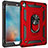 Coque Contour Silicone et Plastique Housse Etui Mat avec Magnetique Support Bague Anneau MQ1 pour Apple iPad Air 2 Rouge