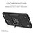 Coque Contour Silicone et Plastique Housse Etui Mat avec Magnetique Support Bague Anneau MQ1 pour Samsung Galaxy A03 Petit