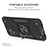 Coque Contour Silicone et Plastique Housse Etui Mat avec Magnetique Support Bague Anneau MQ1 pour Samsung Galaxy A04s Petit