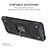 Coque Contour Silicone et Plastique Housse Etui Mat avec Magnetique Support Bague Anneau MQ1 pour Samsung Galaxy A12 Nacho Petit