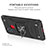 Coque Contour Silicone et Plastique Housse Etui Mat avec Magnetique Support Bague Anneau MQ1 pour Samsung Galaxy A21s Petit