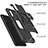 Coque Contour Silicone et Plastique Housse Etui Mat avec Magnetique Support Bague Anneau MQ1 pour Samsung Galaxy A70 Petit