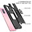 Coque Contour Silicone et Plastique Housse Etui Mat avec Magnetique Support Bague Anneau MQ1 pour Samsung Galaxy A71 4G A715 Petit