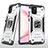 Coque Contour Silicone et Plastique Housse Etui Mat avec Magnetique Support Bague Anneau MQ1 pour Samsung Galaxy M60s Petit