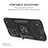 Coque Contour Silicone et Plastique Housse Etui Mat avec Magnetique Support Bague Anneau MQ1 pour Xiaomi Redmi 10 (2022) Petit