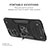 Coque Contour Silicone et Plastique Housse Etui Mat avec Magnetique Support Bague Anneau MQ1 pour Xiaomi Redmi 10 4G Petit