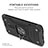 Coque Contour Silicone et Plastique Housse Etui Mat avec Magnetique Support Bague Anneau MQ1 pour Xiaomi Redmi 9 Prime India Petit