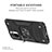 Coque Contour Silicone et Plastique Housse Etui Mat avec Magnetique Support Bague Anneau MQ1 pour Xiaomi Redmi Note 10 4G Petit