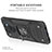 Coque Contour Silicone et Plastique Housse Etui Mat avec Magnetique Support Bague Anneau MQ1 pour Xiaomi Redmi Note 9 Petit