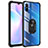 Coque Contour Silicone et Plastique Housse Etui Mat avec Magnetique Support Bague Anneau MQ2 pour Xiaomi Redmi 9A Petit