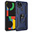 Coque Contour Silicone et Plastique Housse Etui Mat avec Magnetique Support Bague Anneau MQ3 pour Google Pixel 4a 5G Petit