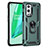 Coque Contour Silicone et Plastique Housse Etui Mat avec Magnetique Support Bague Anneau MQ3 pour OnePlus 9 Pro 5G Petit