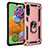 Coque Contour Silicone et Plastique Housse Etui Mat avec Magnetique Support Bague Anneau MQ3 pour Samsung Galaxy A90 5G Petit