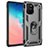 Coque Contour Silicone et Plastique Housse Etui Mat avec Magnetique Support Bague Anneau MQ3 pour Samsung Galaxy M80S Petit