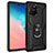 Coque Contour Silicone et Plastique Housse Etui Mat avec Magnetique Support Bague Anneau MQ3 pour Samsung Galaxy S10 Lite Noir