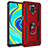 Coque Contour Silicone et Plastique Housse Etui Mat avec Magnetique Support Bague Anneau MQ3 pour Xiaomi Redmi Note 9 Pro Max Petit