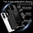 Coque Contour Silicone et Plastique Housse Etui Mat avec Magnetique Support Bague Anneau MQ6 pour Huawei Honor 90 Lite 5G Petit