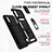 Coque Contour Silicone et Plastique Housse Etui Mat avec Magnetique Support Bague Anneau MQ6 pour Samsung Galaxy A02 Petit