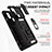 Coque Contour Silicone et Plastique Housse Etui Mat avec Magnetique Support Bague Anneau MQ6 pour Samsung Galaxy A21s Petit