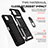 Coque Contour Silicone et Plastique Housse Etui Mat avec Magnetique Support Bague Anneau MQ6 pour Samsung Galaxy A22s 5G Petit