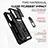 Coque Contour Silicone et Plastique Housse Etui Mat avec Magnetique Support Bague Anneau MQ6 pour Samsung Galaxy A24 4G Petit