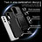 Coque Contour Silicone et Plastique Housse Etui Mat avec Magnetique Support Bague Anneau MQ7 pour Samsung Galaxy A04s Petit