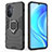 Coque Contour Silicone et Plastique Housse Etui Mat avec Magnetique Support Bague Anneau pour Huawei Nova Y70 Plus Petit