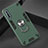 Coque Contour Silicone et Plastique Housse Etui Mat avec Magnetique Support Bague Anneau pour Huawei P smart S Vert