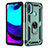 Coque Contour Silicone et Plastique Housse Etui Mat avec Magnetique Support Bague Anneau pour Motorola Moto E40 Petit