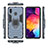 Coque Contour Silicone et Plastique Housse Etui Mat avec Magnetique Support Bague Anneau pour Samsung Galaxy A30 Petit