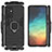 Coque Contour Silicone et Plastique Housse Etui Mat avec Magnetique Support Bague Anneau pour Samsung Galaxy A82 5G Petit