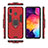 Coque Contour Silicone et Plastique Housse Etui Mat avec Magnetique Support Bague Anneau pour Samsung Galaxy M10S Petit