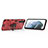 Coque Contour Silicone et Plastique Housse Etui Mat avec Magnetique Support Bague Anneau pour Samsung Galaxy S23 5G Petit