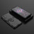 Coque Contour Silicone et Plastique Housse Etui Mat avec Magnetique Support Bague Anneau pour Xiaomi Poco F3 GT 5G Noir