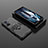 Coque Contour Silicone et Plastique Housse Etui Mat avec Magnetique Support Bague Anneau pour Xiaomi Poco F4 GT 5G Noir